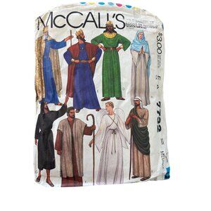 80s McCalls 7732 Costume Sewing Pattern Size Medium Biblical Gown and Robe CUT
